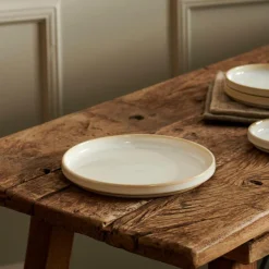 Assiettes^CASA MINERAL MARBLE Assiette Blanc