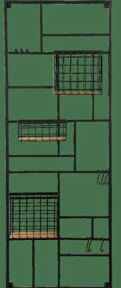 Decoration Murale^CASA MODULAR Panier En Fil Noir