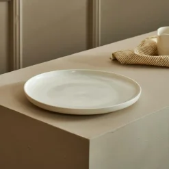 Assiettes^CASA MOON Assiette Plate Blanc