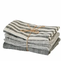 Torchons^CASA MULTI Chiffon Microfibre Set De 3 Kaki