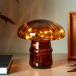 Automne|Lampes De Table^CASA MUSHRO Lampe Déco Brun
