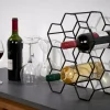 Vin Accessoires^CASA NAU Porte-bouteilles 9 Bouteilles Noir