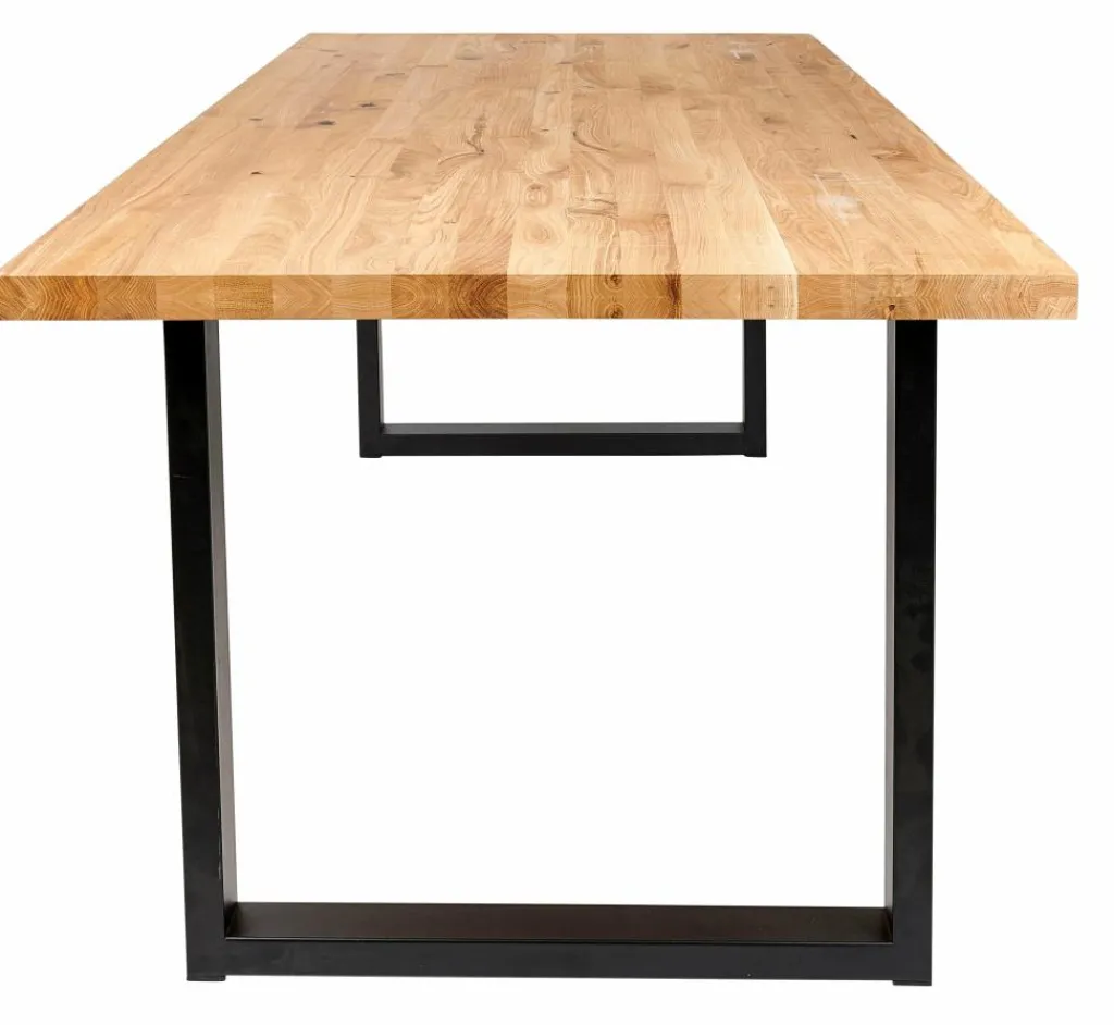 Tables À Manger^CASA NEW OAK Table à Manger Avec Pieds U En Métal
