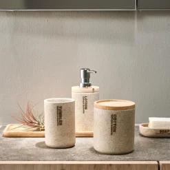 Accessoires Lavabo^CASA NEW RESIN Porte-ouates Naturel