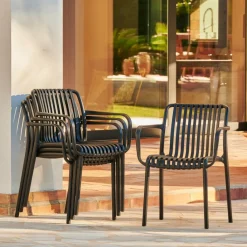Chaises De Jardin^CASA NOMI Chaise Noir