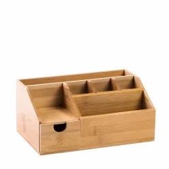 Accessoires Lavabo^CASA ORGANOO Porte-cotons-tiges Transparent, Naturel