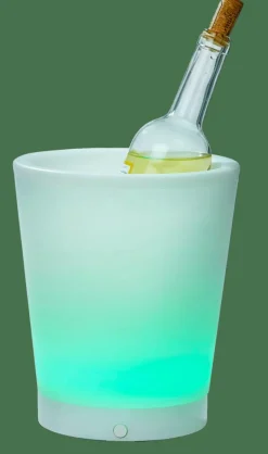 Refroidisseurs À Vin^CASA PARTY Seau à Glace Avec Moodlight Blanc