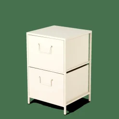 Commodes^CASA PHARMA Armoire à 2 Tiroirs Sable