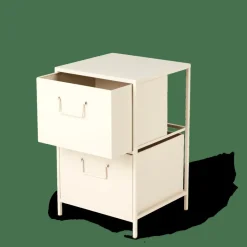 Commodes^CASA PHARMA Armoire à 2 Tiroirs Sable