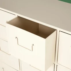 Commodes^CASA PHARMA Meuble De Pharmacie 9 Tiroirs Sable