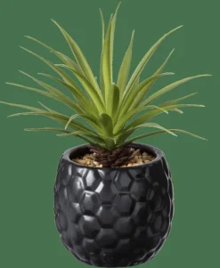 Plantes Artificielles^CASA PINA Plante D'ananas En Pot Noir