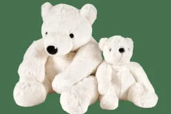 Kids^CASA POLA Ours Blanc Peluche Blanc