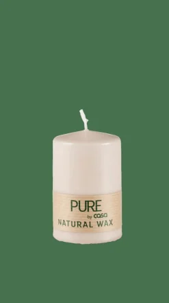Bougies^CASA PURE Bougie Cylindrique Brun Clair