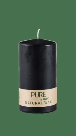 Bougies^CASA PURE Bougie Cylindrique Noir