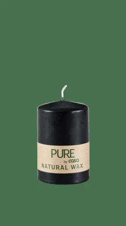 Bougies^CASA PURE Bougie Cylindrique Noir