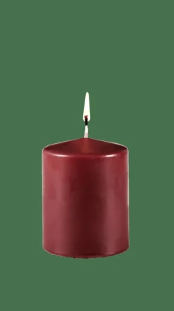 Bougies^CASA PURE Bougie Cylindrique Rouge Foncé