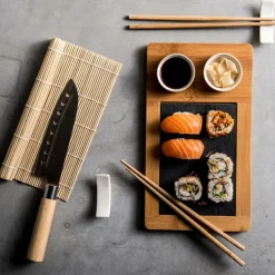 Aide Cuisine^CASA SAMOURAI Set à Sushi 10 Pièces Naturel