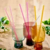 Cocktail Accessoires^CASA SLURP Paille Réutilisable Set De 6 Mélange De 3 Couleurs Orange, Mauve, Rose