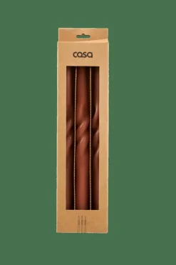 Bougies^CASA SPIRAL Bougie Brun