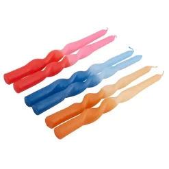 Bougies^CASA SPIRAL Bougie Dîner Orange