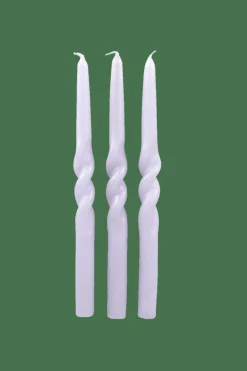 Bougies^CASA SPIRAL Bougie S/3 Mauve