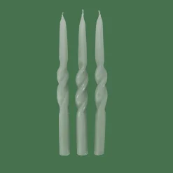 Bougies^CASA SPIRAL Bougie Torsadée Vert