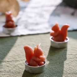 Porte-Bougies|Automne^CASA SQUIRREL Bougies Chauffe-plat Set De 6 Brun