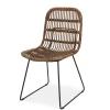 Chaises De Salle À Manger^CASA TOBA Chaise De Salle à Manger Noir, Brun