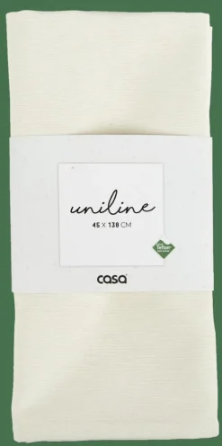 Chemins De Table^CASA UNILINE Chemin De Table Blanc Cassé
