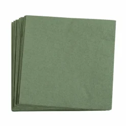 Serviettes^CASA UNI Set De 20 Serviettes Noir
