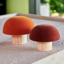 Automne^CASA VELVET Champignon Naturel, Multicolore