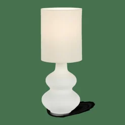Lampes De Table^CASA WHITESTONE Lampe De Table Avec Abat-jour E27 Blanc Cassé